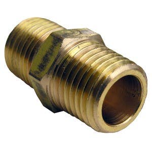 Larsen Supply Co 17-86 Male Pipe Thread Hex Nipple