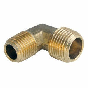 Larsen Supply Co 17-8829 MIP Male Pipe Thread 90 Degree Elbow 3/8" x 1/4"