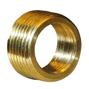 Larsen Supply Co 17-9233 Female Pipe Thread Brass Bushing 1/2" x 3/8"