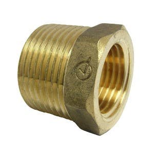 Larsen Supply Co 17-9259 Brass Hex Bushing 3/4" x 1/2"