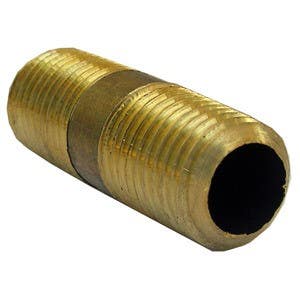 Larsen Supply Co 17-9353 Short Brass Nipple 1/4" x 1-1/2"