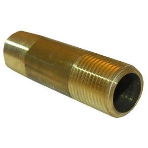 Larsen Supply Co 17-9403 Short Brass Nipple 3/8" x 1-1/2"