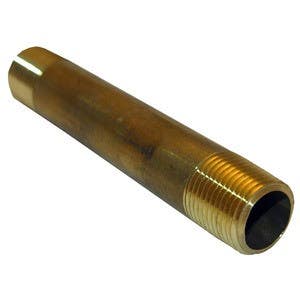 Larsen Supply Co 17-9413 Brass Nipple 3/8" x 4"