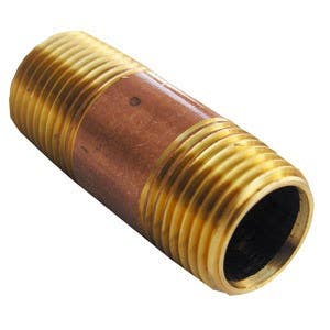 Larsen Supply Co 17-9445 Brass Nipple 1/2" x 2"