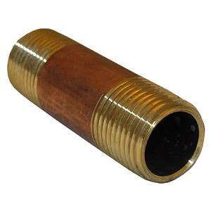 Larsen Supply Co 17-9447 Brass Nipple 1/2" x 2-1/2"