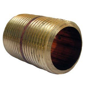 Larsen Supply Co 17-9483 Short Brass Nipple 3/4" x 1-1/2"