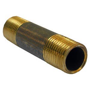 Larsen Supply Co 17-9313 Short Brass Nipple 1/8" x 1-1/2"