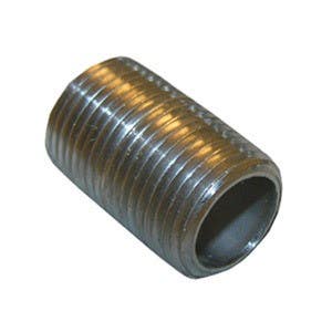 Larsen Supply Co 32-1701 Close Stainless Steel Nipple 3/8"