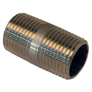 Larsen Supply Co 32-1803 Short Stainless Steel Nipple 1/2"
