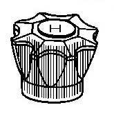 Larsen Supply Co HC-72 Fit All Crystal Hot/Cold Handle