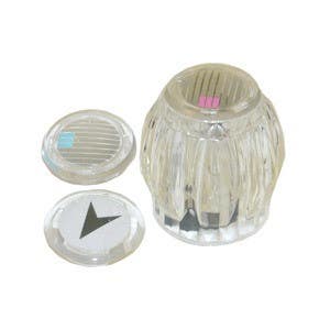 Larsen Supply Co HC-113 Sterling Small Washerless Hot And Cold Buttons