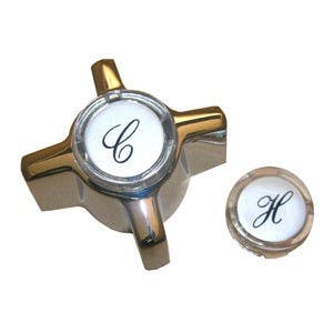 Larsen Supply Co HC-115 Sterling Hot/Cold Star-Flow Handle