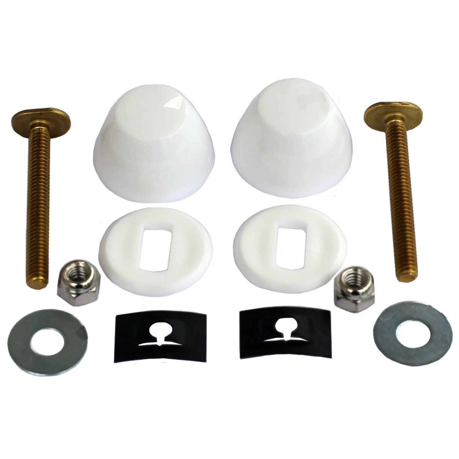 Larsen Supply Co 04-3639 Brass Closet Bolts With Caps