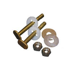 Larsen Supply Co 04-3645 Brass Toilet Bolts 5/16" x 2-1/4"
