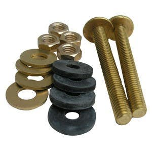 Larsen Supply Co 04-3675 Brass Close Coupled Bolts 3/8"
