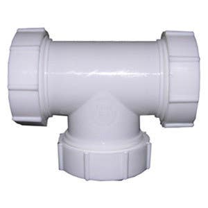 Larsen Supply Co 03-4277 PVC Slip Joint Tee 1-1/2 in