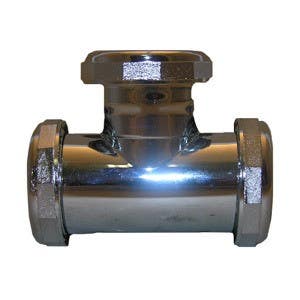 Larsen Supply Co 03-4011 Chrome Plated Slip Joint Tee 1-1/2"