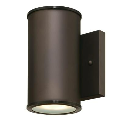 Westinghouse 63156 Mayslick One-Light Dimmable LED Outdoor Wall Fixture, Oil Rubbed Bronze w/ Frosted Glass Lens