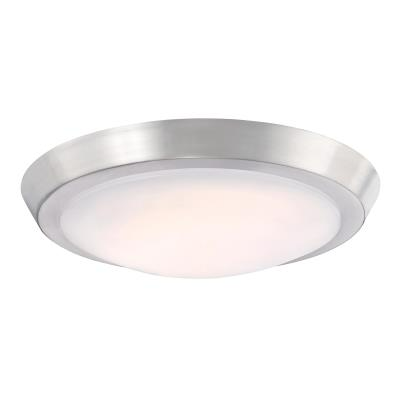 Westinghouse 6107 11" Dimmable LED Indoor Flush Mount Ceiling Fixture, Frosted Acrylic