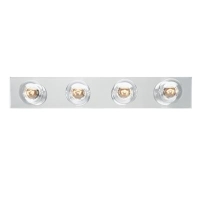 Westinghouse 66411 Four-Light Indoor Bath Bar, Chrome