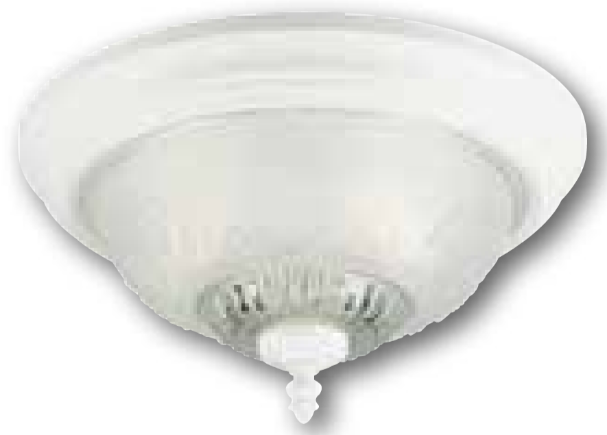 Westinghouse 66162 2-Light Flush Textured White, w/ Embossed Floral & Leaf Design Glass