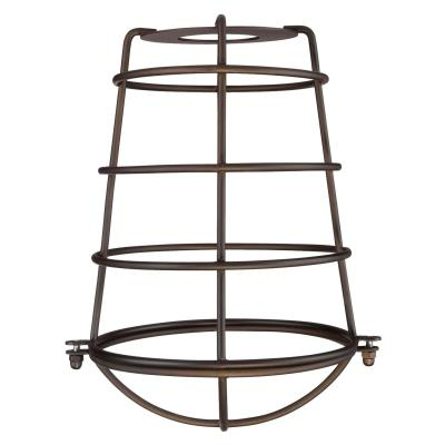 Westinghouse 85033 2-1/4" Industrial Cage Neckless Metal Shade, Oil Rubbed Bronze