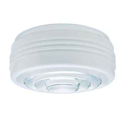 Westinghouse 85606 6" White and Clear Glass Drum Shade, 6-Pk