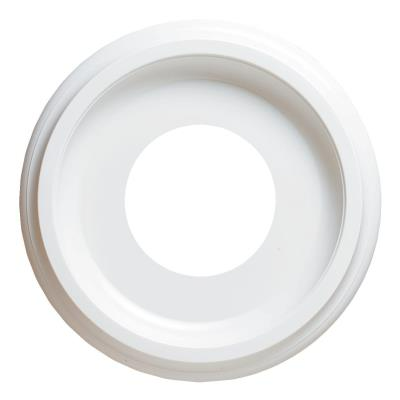 Westinghouse 77037 9-3/4" Smooth Molded Plastic Ceiling Medallion, White