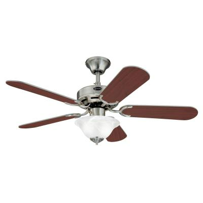 Westinghouse 72375 42" Richboro SE Indoor Ceiling Fan w/ Dimmable LED Light Fixture, Brushed Nickel