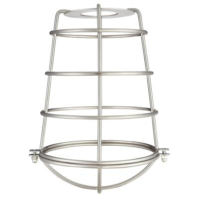 Westinghouse 85031 2-1/4" Brushed Nickel Industrial Cage Neckless Metal Shade