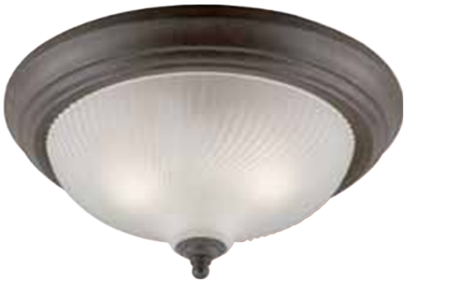 Westinghouse 64308 2-Light, Ceiling Fixture, Flush Mount, Sienna, Frosted Swirl Glass