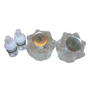 Larsen Supply Co 01-9243 Delta 2 Handle Trim Set With Stems