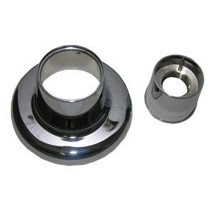 Larsen Supply Co 03-1609 Adjustable Chrome Plated Escutcheon 2PC