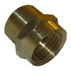 Larsen Supply Co 15-1709 3/4" Female Garden Hose Thread x 3/4" Male Pipe Thread x 1/2" Female Pipe Thread Brass Adapter