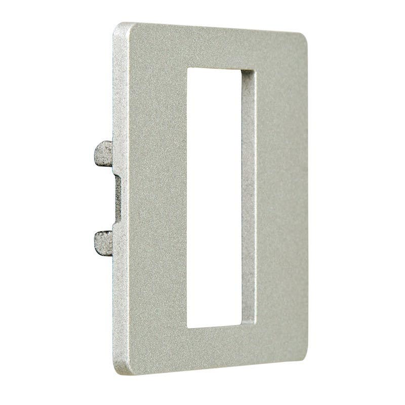 Ekey 101167 Bezel for FS OM ALG 50 X 50, Aluminum Gray, RAL 9006-Alike