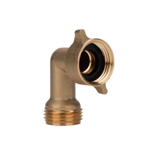 Camco Mfg 22505 90-Degree Hose Elbow For RVs- Solid Brass Construction