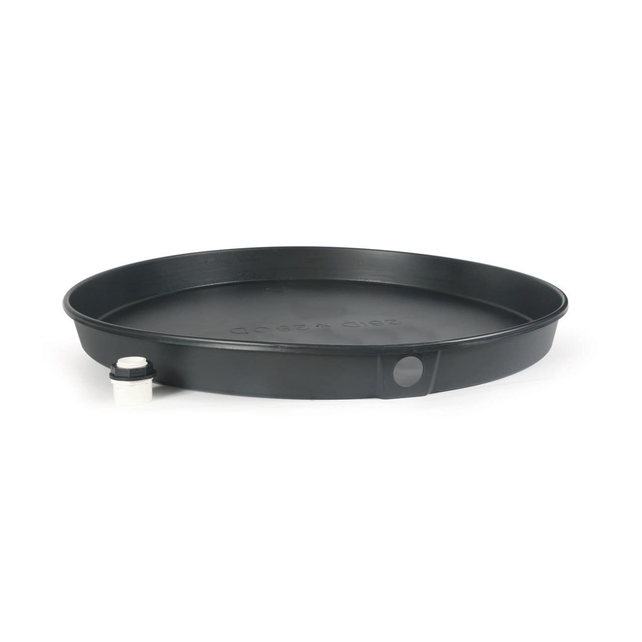 Camco Mfg 11400 WH Drain Pan - 26" ID Plastic w/PVC Fitting