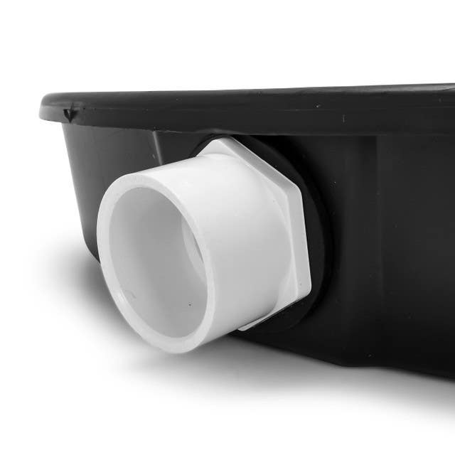 Camco Mfg 11460 WH Drain Pan - 22" ID Plastic w/PVC Fitting