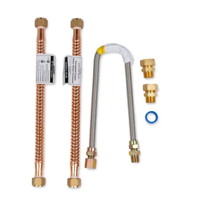 Camco Mfg 10183 Connector Kit - 15" x 3/4" Gas Copper
