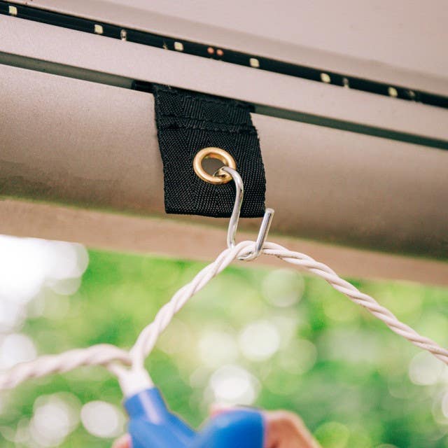 Camco Mfg 42733 Fabric RV Awning Party Light Holders, 7-Count