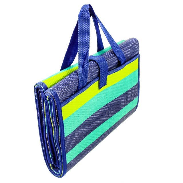Camco Mfg 42806 Handy Mat w/Strap, 60"x78" Blue/Turquoise/Green