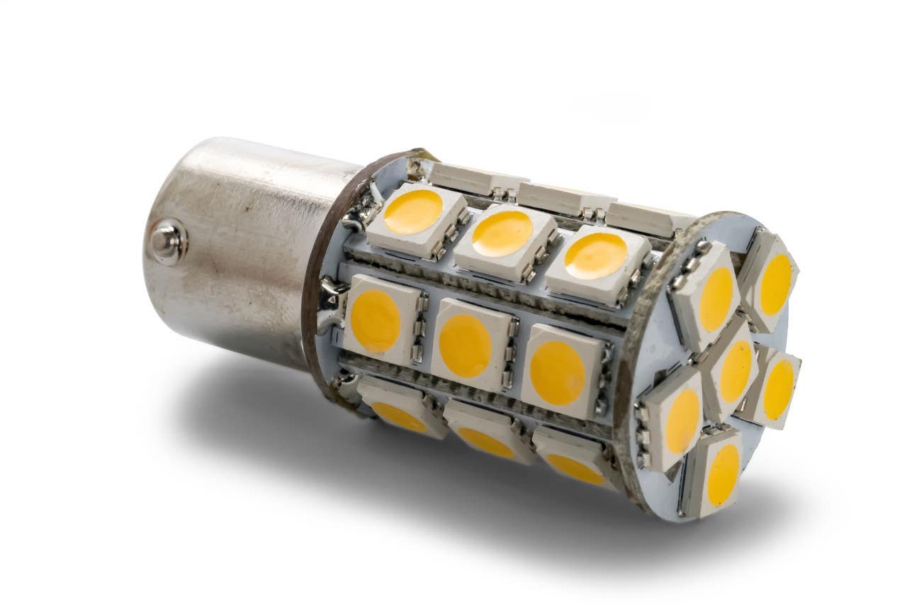 Camco Mfg 54605 LED - 1156/1141/1073/93 (BA15S) 27-LED 285lm,Bright White