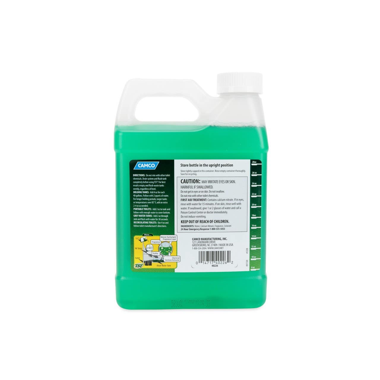 Camco Mfg 40226 TST Holding Tank Chemical, Fresh Scent, 32 oz