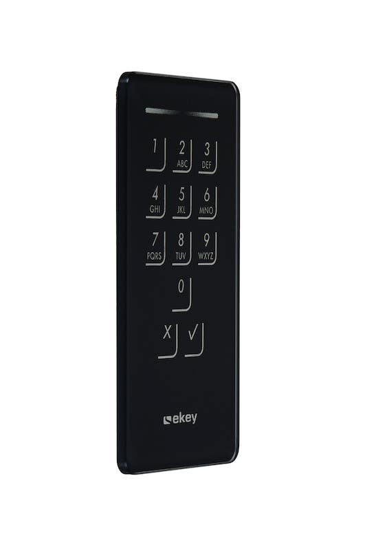 Ekey 101676 Design Element KP IN GL AN R4, Glass Anthracite Radius 4 MM