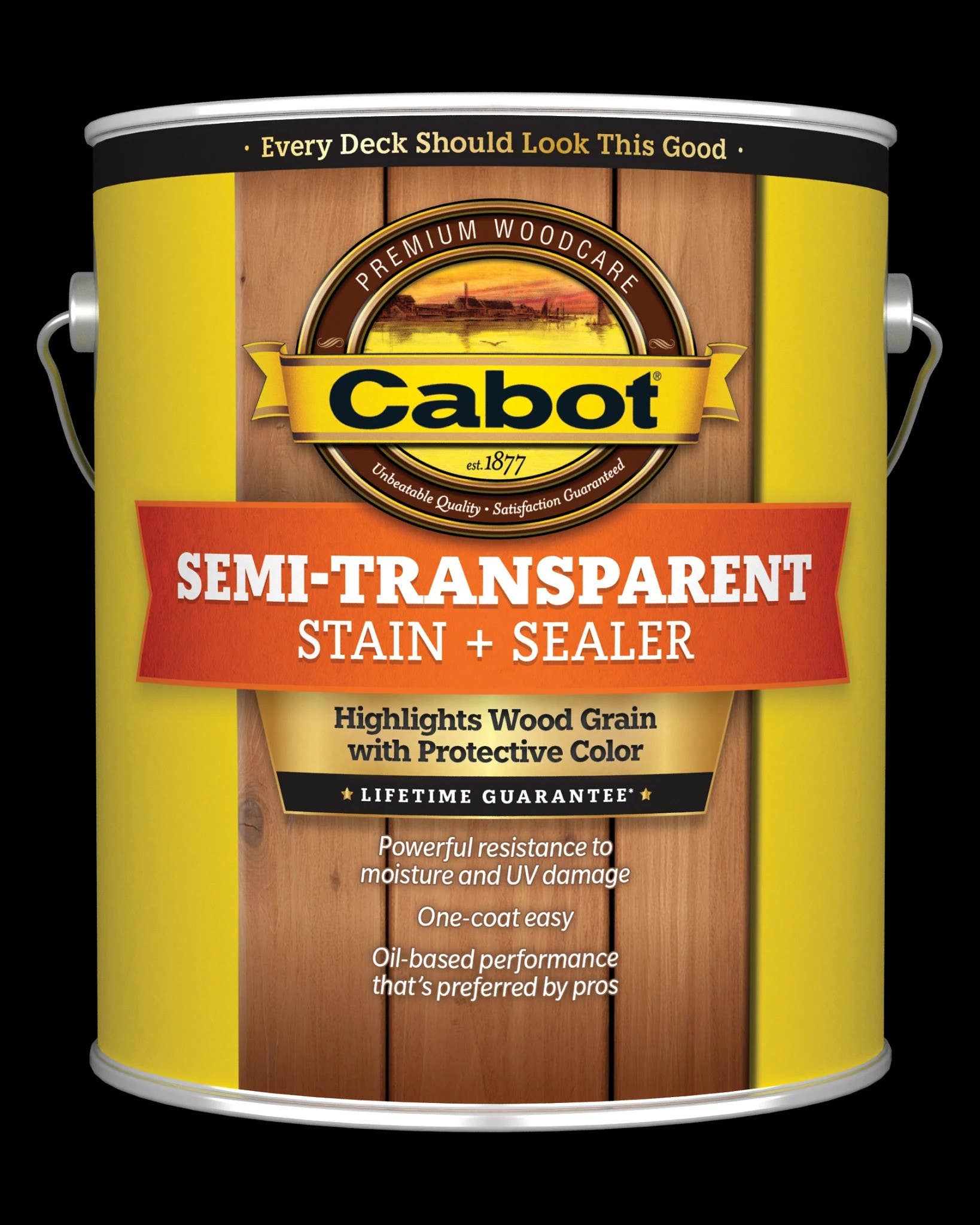 Cabot 16300 Series Semi-Transparent Deck & Siding Stain, Low VOC
