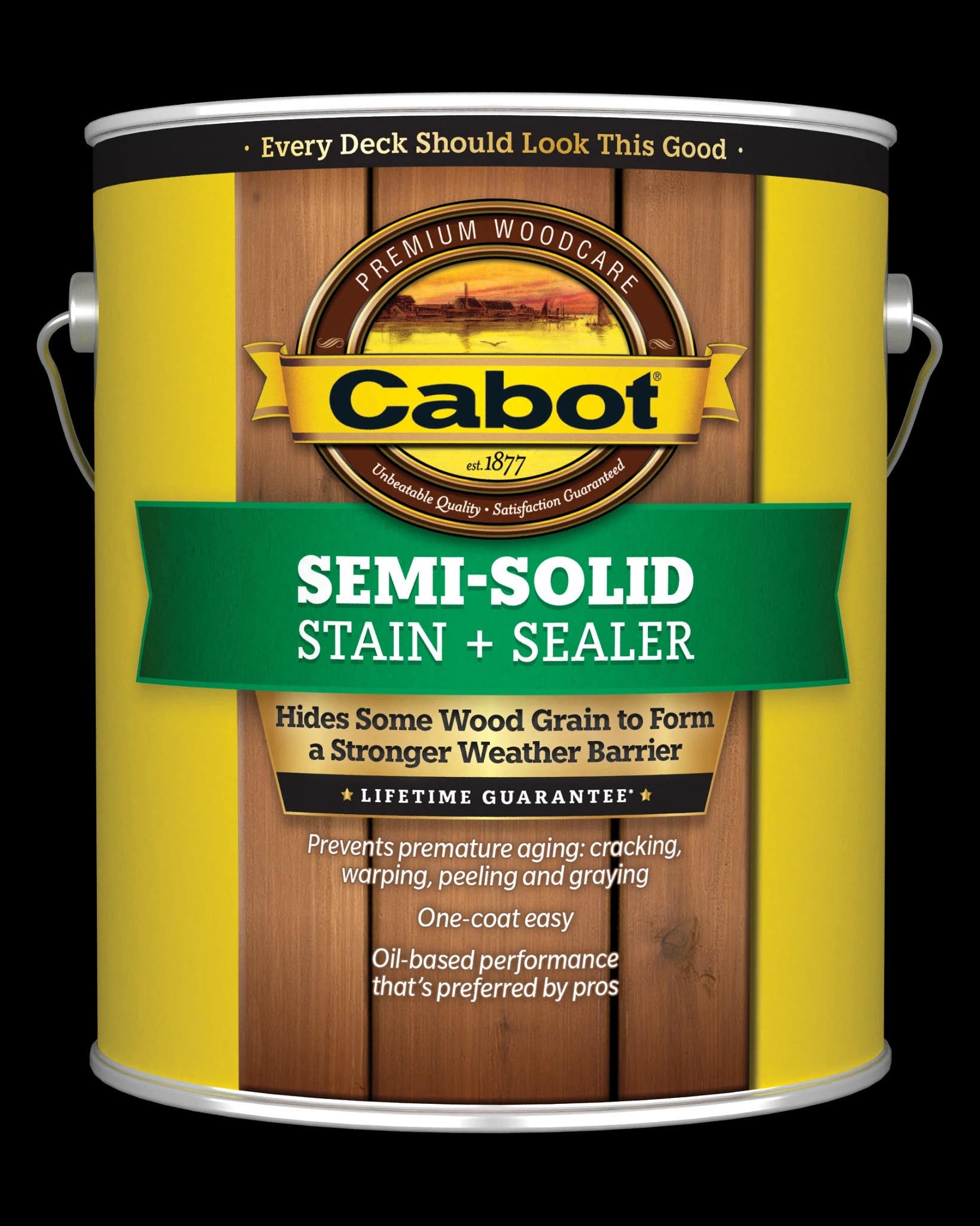 Cabot 17400 Series Semi-Solid Deck & Siding Stain, Low VOC