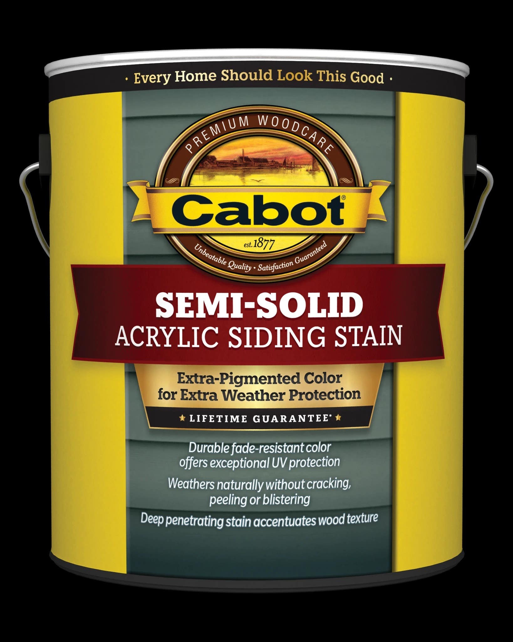 Cabot 1100 Series Semi-Solid Acrylic Siding Stain, 1-Gallon