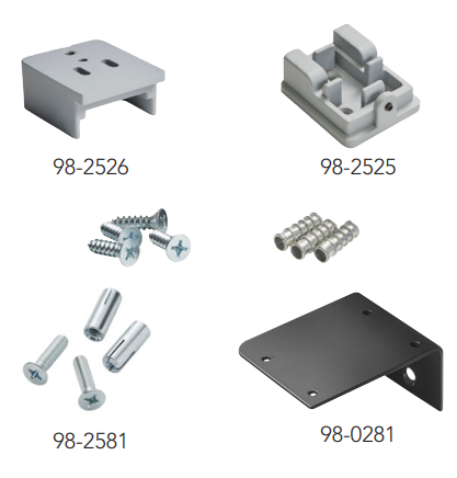 Sargent 98-2578 Wall Mounting Kit For L980 Mullion