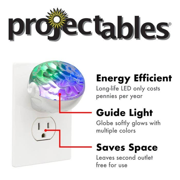 Jasco 30404 Projectables Northern Lights, Led Night Light, Silver