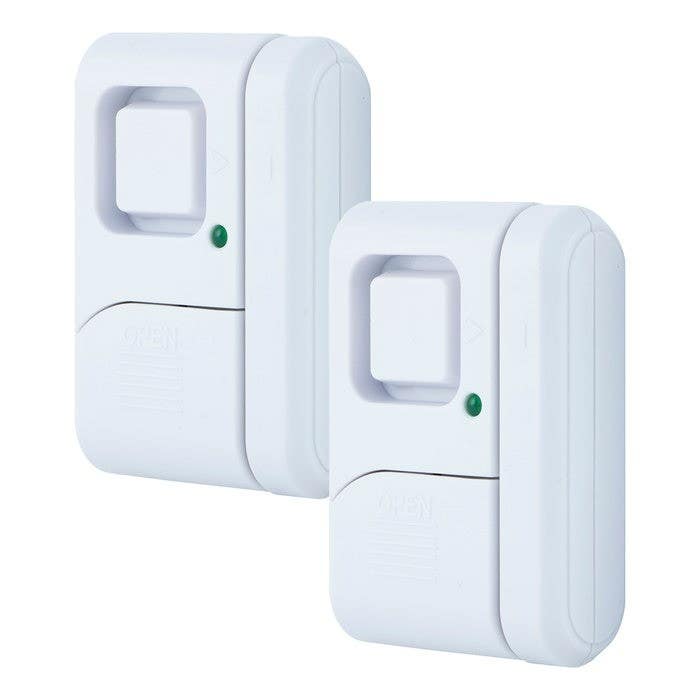 Jasco 56789 GE Battery-Operated Magnetic Window Or Door Alarm, White